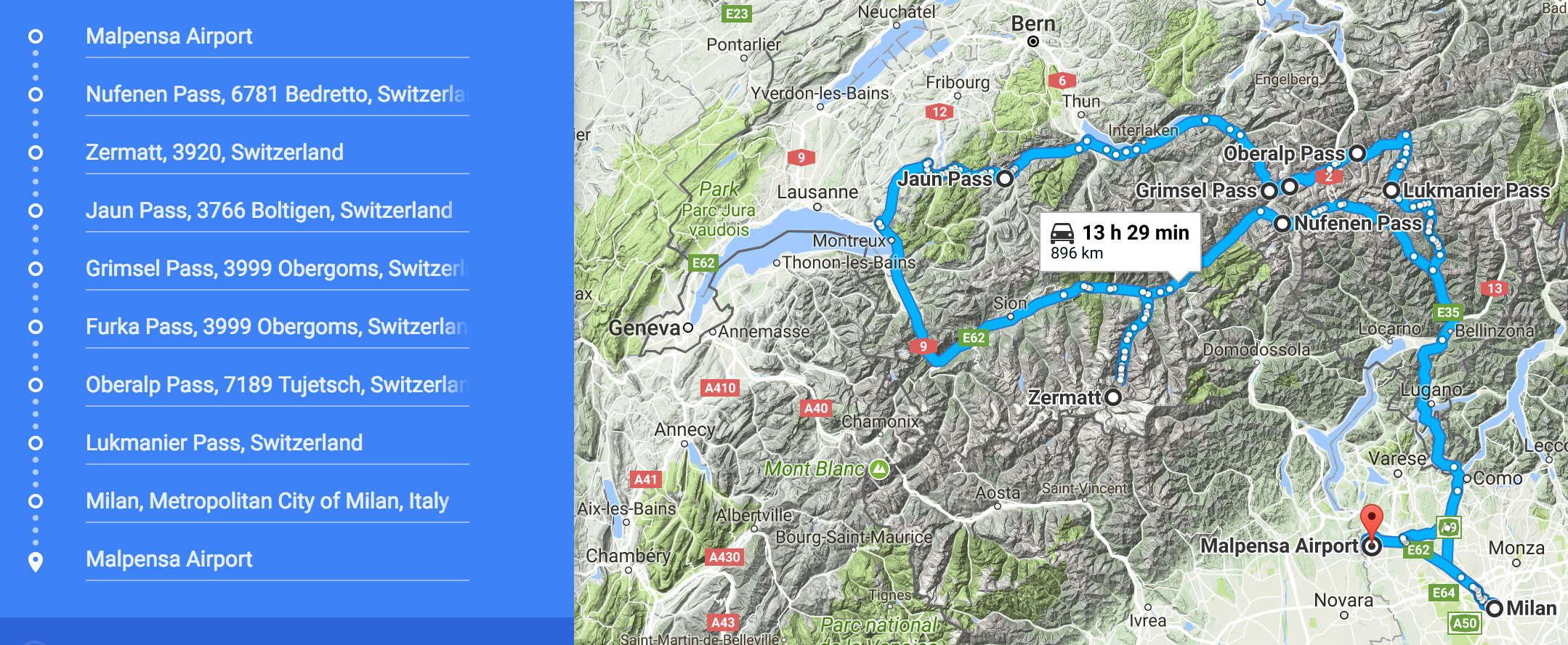 Швейцария — Велопоход по Альпам